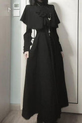 Dark Gothic Nun Lolita Midi Dress