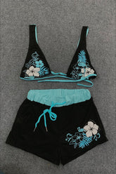 Y2K Sexy Floral Graphic Swimwear