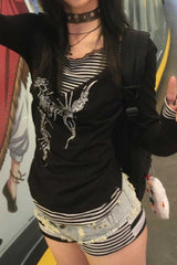 Y2K Street Layered T-Shirt