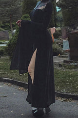Velvet Lace Gothic Halloween Dress