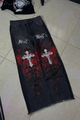 Hip Hop Vintage Streetwear Wide Leg Pants