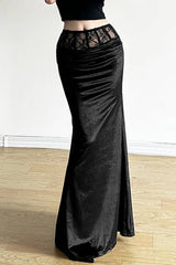 Halloween Lace Patchwork Skirt