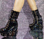 Metal Rivet Zipper Gothic Platform Mid-Calf Boot