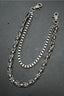 Skull Pendant Fabric Patchwork Waist Chain