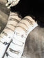 Y2K Kawaii Printed White Thigh High Socks