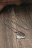 Gothic Coffin Red Enamel Necklace