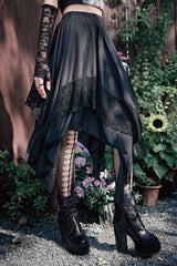 Halloween Gothic Punk Lace Skirt