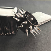 Gothic Double Row Rivet Bracelet