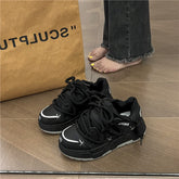 Black Gray Gothic Chunky Sneaker