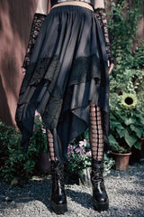Halloween Gothic Punk Lace Skirt