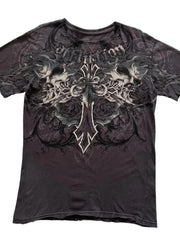 Punk Angel Print Short Sleeve T-shir