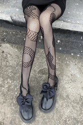 Sexy Snake Pattern Punk Fishnet Socks