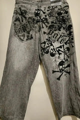 Retro High Waist Wide Leg Pants