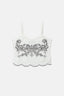 Gothic Print Lace Cami