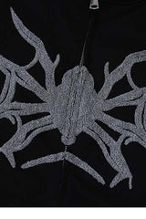 Street Style Spider Print Hoodie