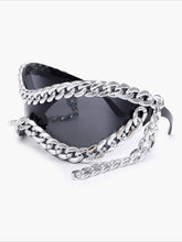 Y2K Metal Chain Futuristic Glasses