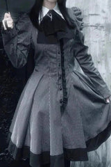 Dark Sweet Lolita Striped Mini Dress