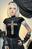 Halloween Cross Crop T-Shirt
