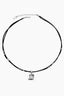 Street Minimalist Poker Card Leather Cord Necklace