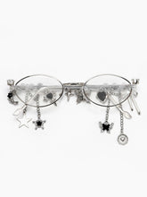 Gothic Style Rhinestone Drop Glasses