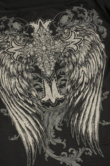 Gothic Graphic Hollow Out T-Shirt