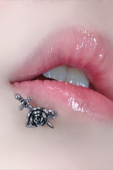 Vintage Rose Sword Lip Stud
