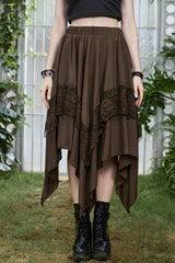 Halloween Gothic Punk Lace Skirt
