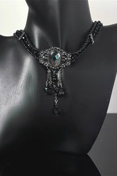 Retro Occult Zodiac Astrological Charm Necklace