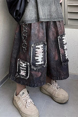 Vintage Loose Wide Leg Denim Shorts