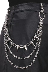 Street Metal Spike Waist Chain