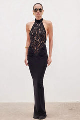 Sexy Halloween Lace Patchwork Sheath Dress