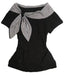 Y2K Retro Irregular Hem T-Shirt