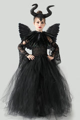 Dark Queen Dress Kid Halloween Costume