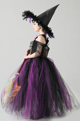 Spider Sleeve Dress Kid Halloween Costume