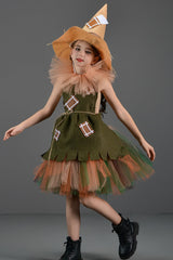 Scarecrow Dress Kid Halloween Costume