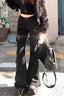 Low-Rise Cargo Flare Pants