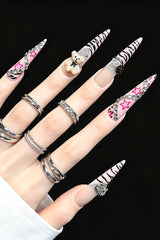 Y2K Rhinestone Decor Press On Nails