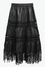 Tassel PU Leather Punk A-Line Slim Skirt
