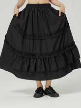 Dark Series Ruffle Edge Large Skirt