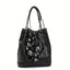 Gothic Skull Print Punk Scarf Decor Trendy Crossbody Tote Shoulder Bag Black Halloween