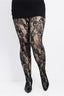 Gothic Skull Rose Fishnet Tights