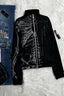 Vintage Print Hooded Gothic Coat