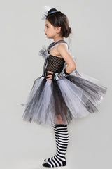 Striped Skeleton Kid Halloween Costume