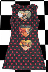 Polka Dot Vintage Slim Fit Sleeveless Mini Dress