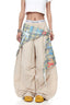 Plaid Wrap Panel Cargo Pants