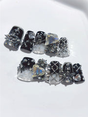 Rivet Punk Spider Press-On Nails