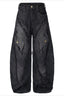 Gothic Frayed Tassel Distressed Straight Leg Pants