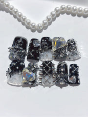 Rivet Punk Spider Press-On Nails