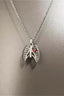 Vintage Rib Heart Necklace
