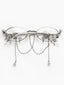 Vintage Y2K Rhinestone Drop Charm Glasses